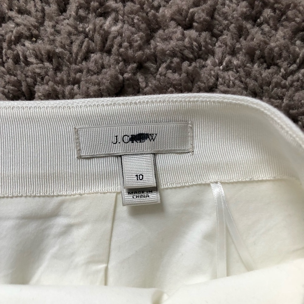 White with lace midi skirt. Floral lace. J crew. - Picture 2 of 7